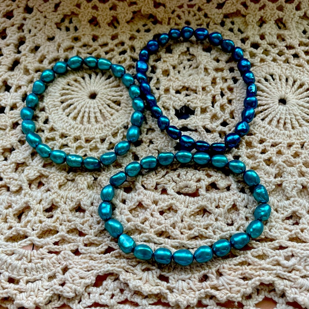 2 blue Honora bracelets